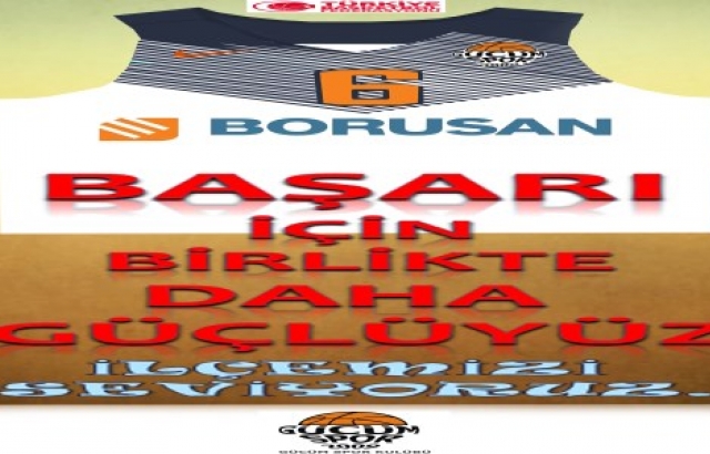 Borusan'dan Gücüm Spor'a forma reklamı
