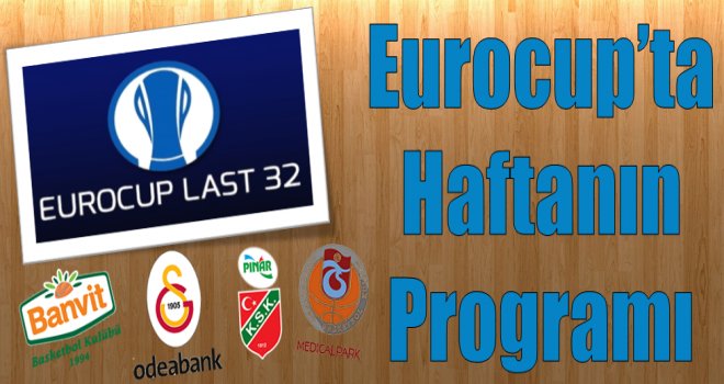 Eurocup Son32'de beşinci hafta başlıyor...