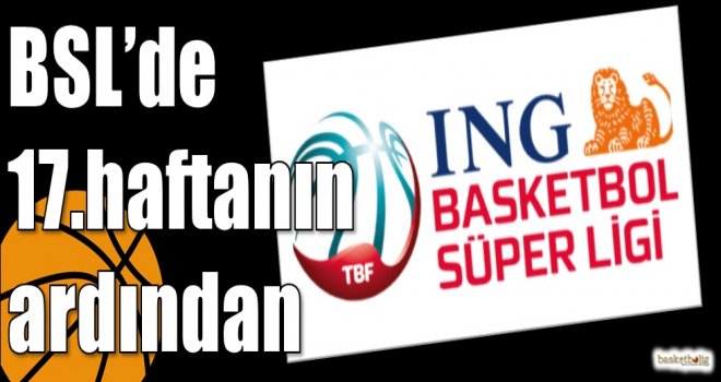 ING Basketbol Süper Ligi'nde 17.haftanın ardından