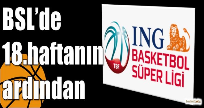 ING Basketbol Süper Ligi'nde 18.haftanın ardından