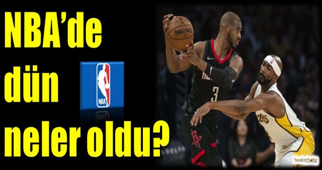 NBA'de dün neler oldu?