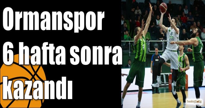 Ormanspor 6 hafta sonra kazandı