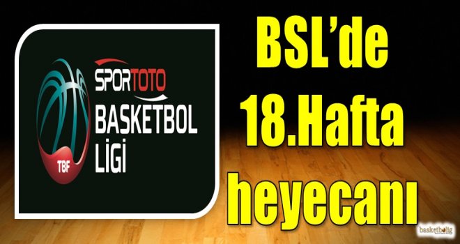 Spor Toto Basketbol Ligi'nde 18.hafta heyecanı