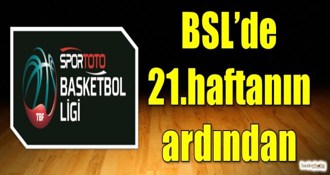 Spor Toto Basketbol Süper Ligi'nde 21.haftanın ardından