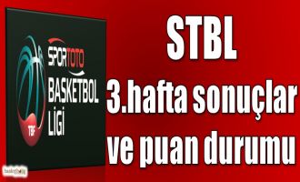 Spor Toto Basketbol Ligi 3.hafta sonuçlar