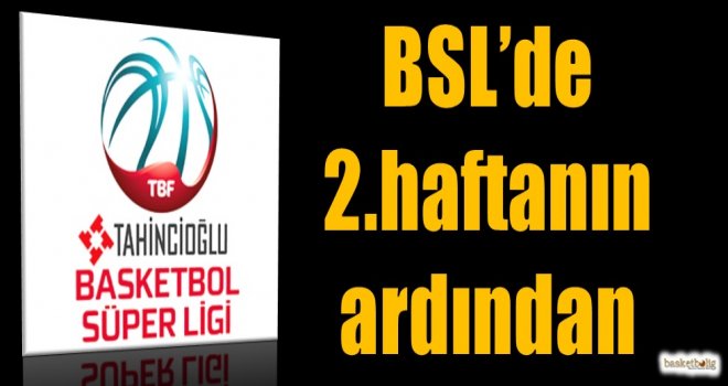 Tahincioğlu Basketbol Süper Ligi'nde 2.haftanın ardından