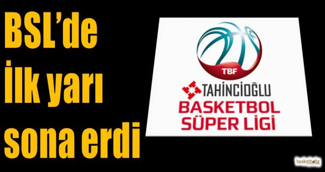 Tahincioğlu Basketbol Süper Ligi'nde ilk yarı sona erdi