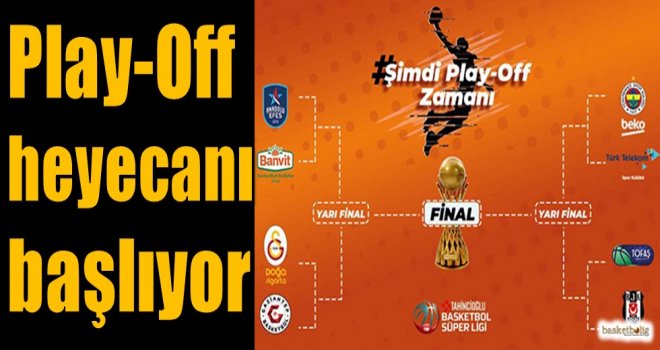 Tahincioğlu Basketbol Süper Ligi'nde Play-Off heyecanı başlıyor